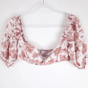 WeWoreWhat CoCo Crop Top Size L